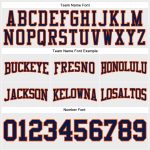 Custom Navy-Orange Football Hoodie with Personalized Name and Number - Stitched White Pullover Sweatshirt Personalized Stitched