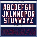 Custom Name Number Sports Hoodie Pullover Sweatshirt - Personalized Stitched White Navy-Red Fashion Team Apparel Personalized