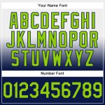 Custom Sports Pullover Hoodie with Personalized Name & Number - White Neon Green-Navy Fade Stitched Sweatshirt Personalized