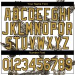 Custom Name Number Tiger Eagle Hoodie 3D Pattern Sports Sweatshirt Personalized Stitched White Old Gold-Black Personalized