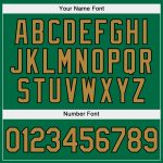 Custom Name Number Sports Hoodie Pullover Sweatshirt - Personalized Stitched White Old Gold-Kelly Green Fashion Team Apparel
