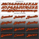 Custom Team Name Number Hoodie Sweatshirt Pullover Fashion Sports Stitched White Orange Black Fade Personalized Stitched