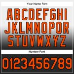 Custom Team Name Number Hoodie Sweatshirt Pullover Fashion Sports Stitched White Orange Black Fade Personalized Stitched