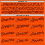 Custom Team Hoodie with Name & Number - Personalized Stitched Sports Pullover - White Orange-Black Split Design Personalized