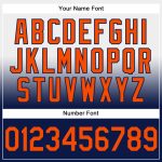 Custom Name Number Pullover Hoodie Sports Sweatshirt in White Orange-Navy Fade - Personalized Stitched Team Gear Personalized
