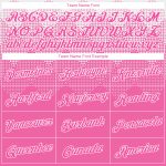 Custom Name and Number Sports Hoodie Personalized 3D Pattern Design White Pink Stitched Pullover Sweatshirt Personalized