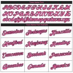 Custom Name Number Personalized Pastel Butterfly Hoodie Sweatshirt with 3D Stitched White Pink Black Pattern Design Personalized