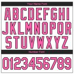 Custom Name Number Personalized Pastel Butterfly Hoodie Sweatshirt with 3D Stitched White Pink Black Pattern Design Personalized