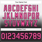 Custom Name Number Hoodie Pullover Sweatshirt - Personalized White Pink Black Fade Fashion Sports Apparel Personalized Stitched
