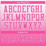 Custom Name Number Hoodie Sports Pullover Sweatshirt - Personalized Stitched White Pink Fade Fashion Design Personalized
