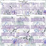Custom Name and Number Sports Hoodie, 3D Pattern Crane and Flower Design, Personalized Stitched White Purple Pullover Sweatshirt