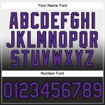Custom Team Name Number Pullover Hoodie Sweatshirt - Personalized Stitched White Purple Black Fade Fashion Sports Apparel