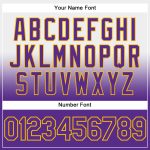 Custom Team Name Number Pullover Hoodie Sweatshirt - Personalized Stitched White Purple Gold Fade Fashion Sport Personalized