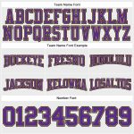 Custom Football Hoodie Sweatshirt with Stitched Team Name and Number - White Purple Old Gold-Black Personalized Stitched
