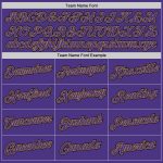 Personalized Pullover Hoodie Sweatshirt - Stitched White Purple Old Gold Split Fashion Design Personalized Stitched White