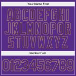 Custom Name and Number Sports Pullover Sweatshirt Hoodie - Personalized Stitched White Purple Old Gold Fashion Personalized