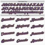Custom Name Number Sports Hoodie Stitched White Purple-Old Gold Pullover Sweatshirt for Team Personalized Stitched White