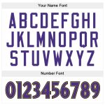 Custom Name Number Sports Hoodie Stitched White Purple-Old Gold Pullover Sweatshirt for Team Personalized Stitched White