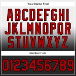 Custom Name Number Sports Hoodie Pullover Sweatshirt Red Black Fade Personalized Fashion Team Apparel Personalized Stitched