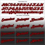Custom Name Number Sports Hoodie Pullover Sweatshirt Red Black Fade Personalized Fashion Team Apparel Personalized Stitched