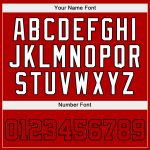 Custom Name Number Sports Hoodie Sweatshirt for Team, Personalized Stitched Red Black White Split Fashion Pullover Personalized