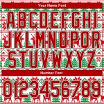 Custom Name Number 3D Christmas Sports Hoodie - Personalized White Red Kelly Green Pullover Sweatshirt Personalized Stitched