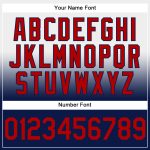 Custom Team Name Number Hoodie - Stitched White Red-Navy Fade Fashion Sports Pullover Sweatshirt Personalized Stitched White