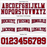 Custom Football Hoodie Personalized with Name and Number - Stitched White Red-Navy Pullover Sweatshirt Personalized Stitched
