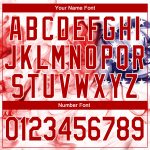 Custom Name Number American Flag 3D Hoodie Sweatshirt for Sports Team - Personalized Red-Royal Pullover Personalized Stitched