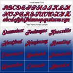 Custom Name Number Sports Hoodie Pullover Sweatshirt White Red Royal Fade Fashion Personalized Stitched White Red-Royal Fade