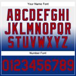 Custom Name Number Sports Hoodie Pullover Sweatshirt White Red Royal Fade Fashion Personalized Stitched White Red-Royal Fade