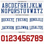 Custom Name & Number Football Hoodie - Personalized Red-Royal Pullover Sweatshirt, Stitched Design, Team Wear Personalized