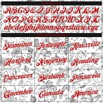 Custom Christmas 3D Sports Hoodie with Name and Number - Personalized Red-White Stitched Pullover Sweatshirt Personalized