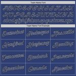 Custom Name and Number Sports Hoodie Personalized Royal-Gray Split Stitched Pullover Sweatshirt for Team Personalized Stitched