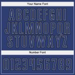 Custom Name and Number Sports Hoodie Personalized Royal-Gray Split Stitched Pullover Sweatshirt for Team Personalized Stitched
