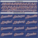 Custom Name Number Royal-Orange Split Fashion Sports Hoodie for Teams - Personalized Stitched White Pullover Sweatshirt Personalized