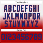 Custom Name & Number Pullover Hoodie - Personalized Stitched White Royal-Red Fade Fashion Sports Sweatshirt Personalized
