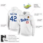 Custom Name and Number Sports Hoodie Sweatshirt - Personalized Stitched Royal-Red Pullover for Team Wear Personalized Stitched