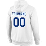 Custom Name and Number Sports Hoodie Sweatshirt - Personalized Stitched Royal-Red Pullover for Team Wear Personalized Stitched