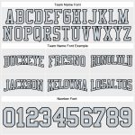 Custom Football Hoodie with Stitched Name & Number - White Silver-Black Pullover Sweatshirt Personalized Stitched White Silver-Black