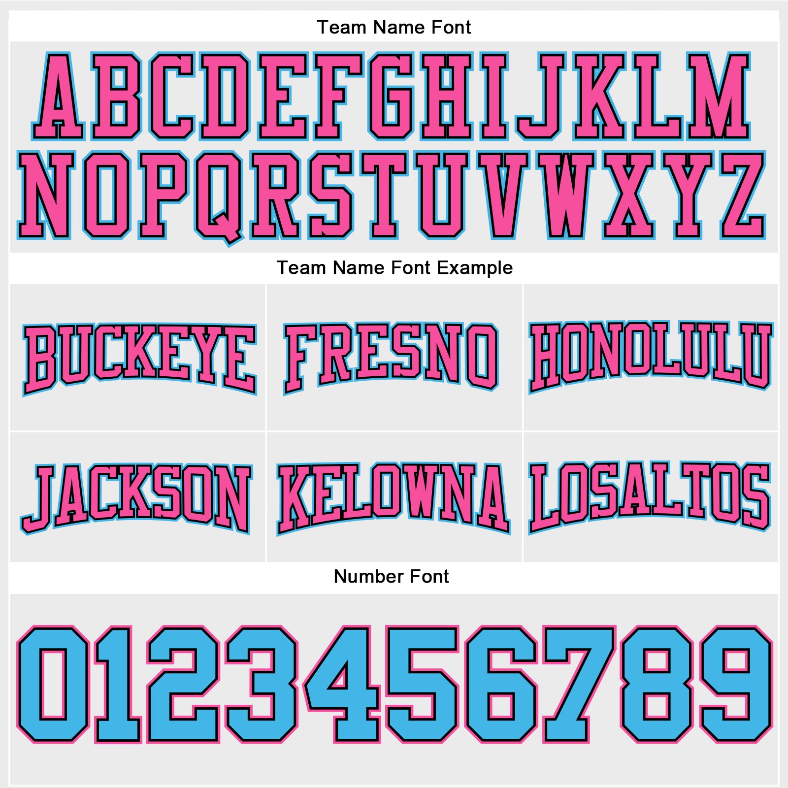 Personalized Stitched White Sky Blue Black-Pink Football Pullover Sweatshirt Hoodie Team Custom Name and Number Custom Personalized Football Hoodie Sweatshirt with Name and Number - Stitched White Sky Blue Black-Pink Design Personalized - Image 3