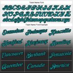 Custom Name Number Pullover Hoodie Teal Black Fade Sports Sweatshirt Personalized Stitched Fashion Personalized Stitched