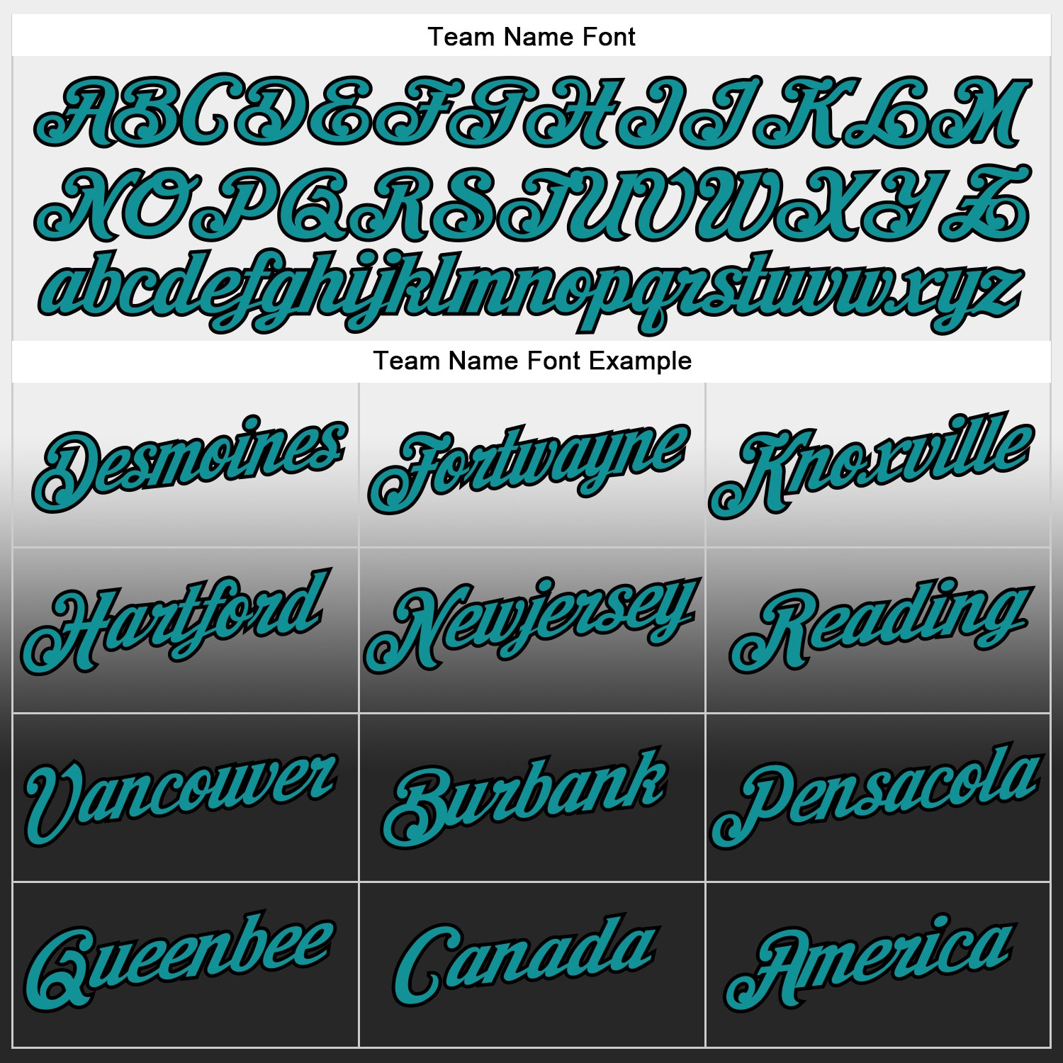 Personalized Stitched White Teal-Black Fade Fashion Sports Pullover Sweatshirt Hoodie Team Custom Name and Number Custom Name Number Pullover Hoodie Teal Black Fade Sports Sweatshirt Personalized Stitched Fashion Personalized Stitched - Image 3