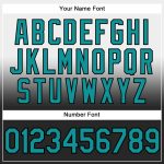 Custom Name Number Pullover Hoodie Teal Black Fade Sports Sweatshirt Personalized Stitched Fashion Personalized Stitched