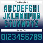 Custom Name and Number Sports Pullover Hoodie - Personalized White Teal-Navy Fade Stitched Sweatshirt Personalized Stitched