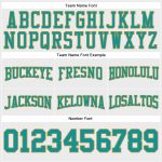 Custom Team Football Hoodie with Name and Number - Personalized Stitched White Teal-Old Gold Sweatshirt Pullover Personalized