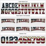 Custom Name Number Football Hoodie - Vintage USA Flag Black Crimson Stitched Pullover Sweatshirt Personalized Stitched White