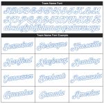 Custom Name and Number Butterfly 3D Pattern Pullover Hoodie Sports Sweatshirt - Personalized White Light Blue Design Personalized