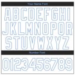 Custom Name and Number Butterfly 3D Pattern Pullover Hoodie Sports Sweatshirt - Personalized White Light Blue Design Personalized