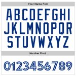 Custom Name Number Sports Hoodie Sweatshirt White-Royal Stitched Pullover Personalized Team Apparel Personalized Stitched